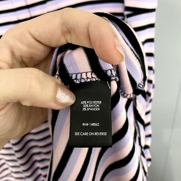 Torrid Pink Striped Mini Jersey Button-Front Sleeveless Summer Dress 2X - Picture 4 of 10